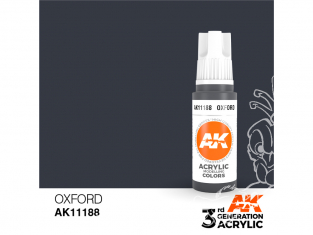 Ak interactive peinture acrylique 3G AK11188 Bleu Oxford 17ml