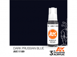 Ak interactive peinture acrylique 3G AK11189 Bleu de Prusse foncé 17ml