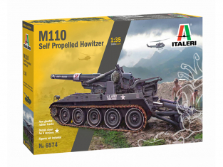 Italeri maquette militaire 6574 Canon automoteurs de la série M-110 1/35