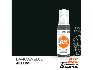 Ak interactive peinture acrylique 3G AK11190 Bleu mer foncé 17ml