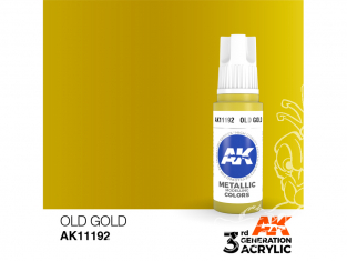 Ak interactive peinture acrylique 3G AK11192 Vieil Or 17ml