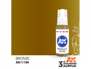 Ak interactive peinture acrylique 3G AK11196 Bronze 17ml