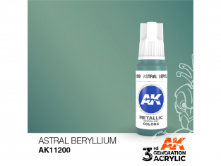 Ak interactive peinture acrylique 3G AK11200 Béryllium astral 17ml