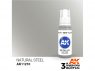 Ak interactive peinture acrylique 3G AK11210 Acier naturel 17ml