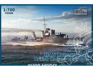 IBG maquette bateau 70009 HMS Hotspur 1941 destroyer britannique de classe H 1/700