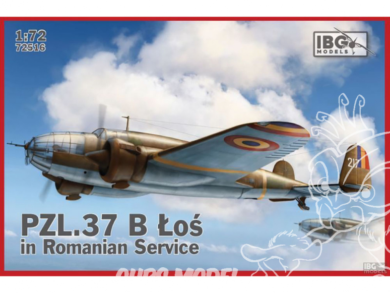IBG maquette avion 72516 PZL 37B ŁOŚ en service roumain 1/72