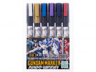 Mr Hobby GMS-124 Set Ensemble avancé de marqueurs Gundam