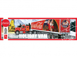 AMT maquette camion 1165 Remorque Fruehauf "Coca-Cola" Holiday Hauler 1/25