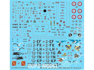 Decalques Berna decals BD72-122 Dassault Mrirage 2000CRCI RDM ET -5F 1/72