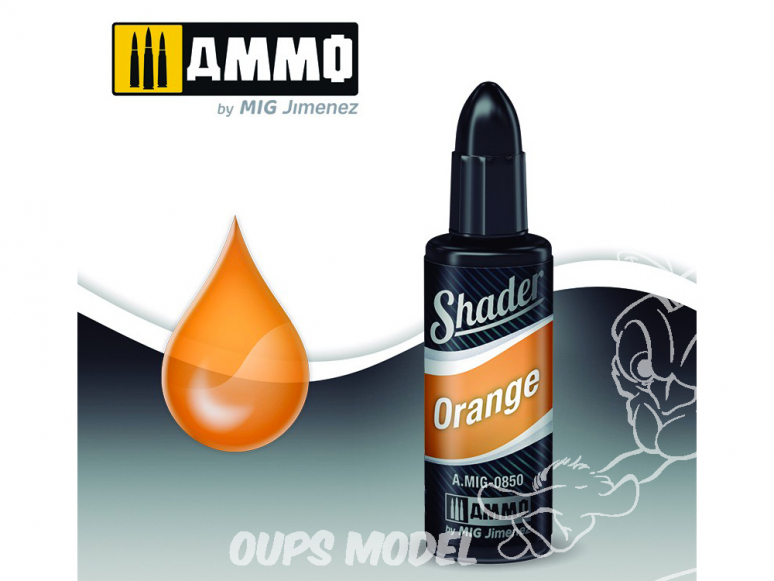 MIG Shader acrylique 850 Orange Shader 10ml