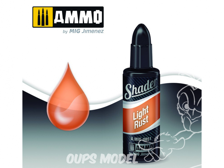 MIG Shader acrylique 851 Rouille claire Shader 10ml