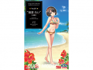 Hasegawa maquette moto 52201 Collection Egg Girls No.01 «Rei Hazumi» (maillot de bain) 1/12