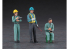 Hasegawa maquette travaux public 66006 Travailleur de travaux public Set B Break trois ensembles et accessoires 1/35