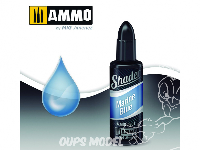 MIG Shader acrylique 861 Bleu marine 10ml