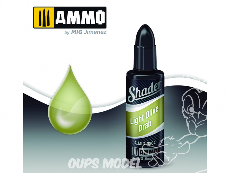 MIG Shader acrylique 864 Vert olive clair 10ml
