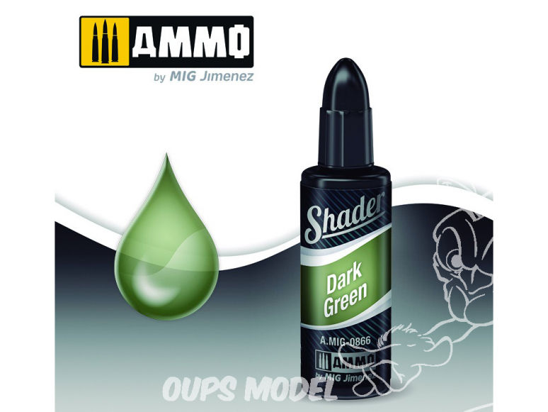 MIG Shader acrylique 866 Vert foncé 10ml