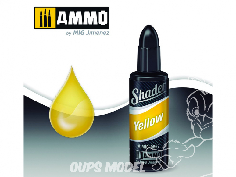 MIG Shader acrylique 867 Jaune 10ml