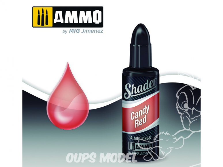 MIG Shader acrylique 868 Rouge Candy 10ml