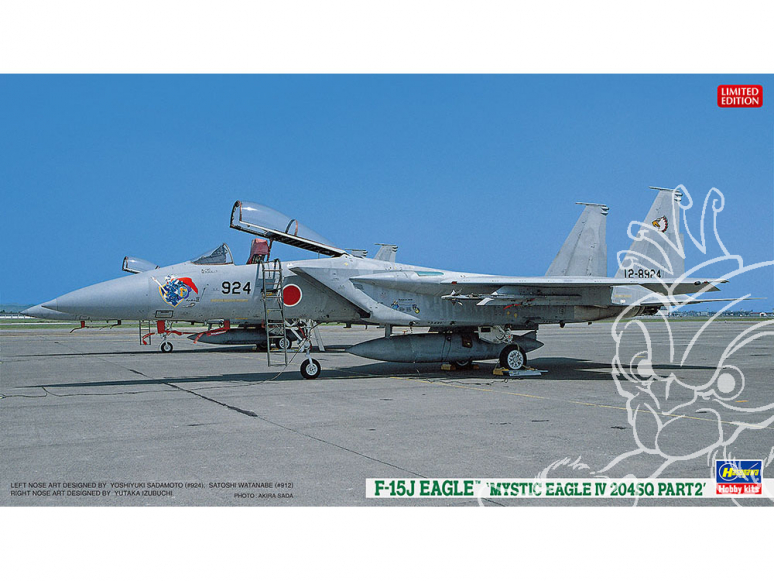 HASEGAWA maquette avion 02301 F-15J Eagle Mystic Eagle IV 204SQ Partie 2 1/72