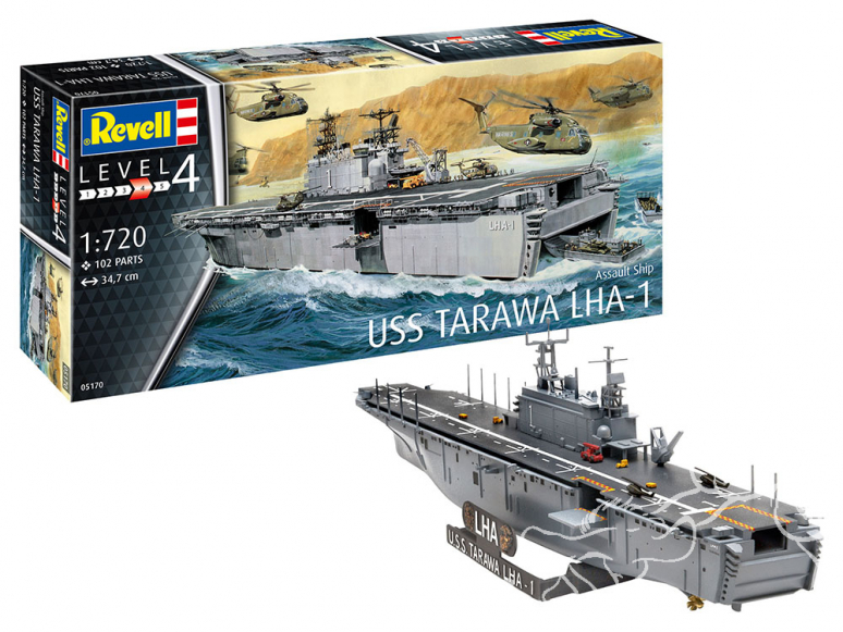 revell maquette bateau 05170 Assault Ship USS Tarawa LHA-1 1/720