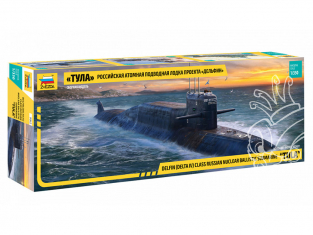 Zvezda maquette sous marin 9062 Sous-marin nucléaire Tula du projet Delfin (delta IV) 1/350