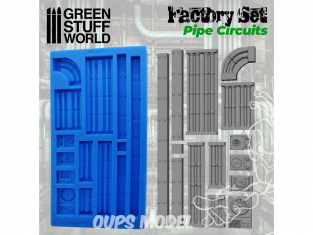 Green Stuff 504644 MOULES en Silicone Circuit de Tuyaux