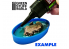 Green Stuff 504996 6x Moules Endiguement pour Socles Ronds