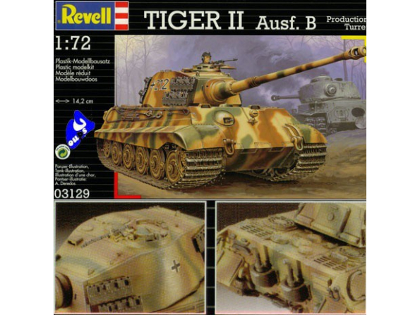 revell maquette militaire 3129 tigre II 1/72