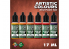 Green Stuff 506174 Artist Colours Set Peinture Rouge