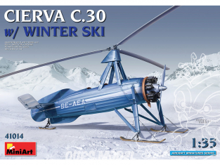 Mini Art maquette avion 41014 CIERVA C.30 AVEC SKI D'HIVER 1/35
