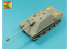 Aber 35L305 Fut de Canon de 8,8 cm en une partie Pak 43/3 L / 71 pour Jagdpanther Ausf G1 early (Takom) 1/35