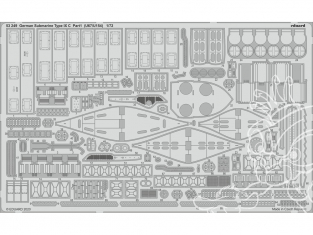 Eduard photodecoupe bateau 53249 Sous-marin Allemand Type IX C partie 1 (U67/U154) Revell 1/72