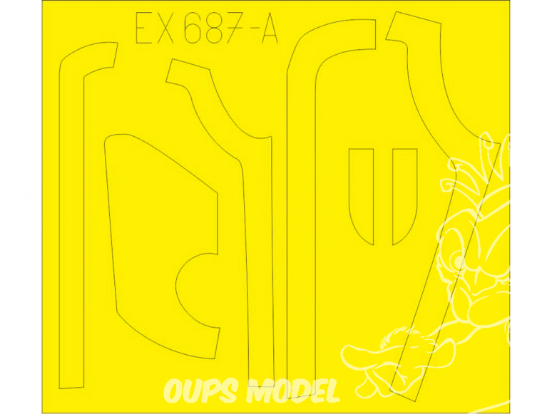 Eduard Express Mask EX687 B-17G Antiglare panels (DL & BO Production) Hk Models 1/48