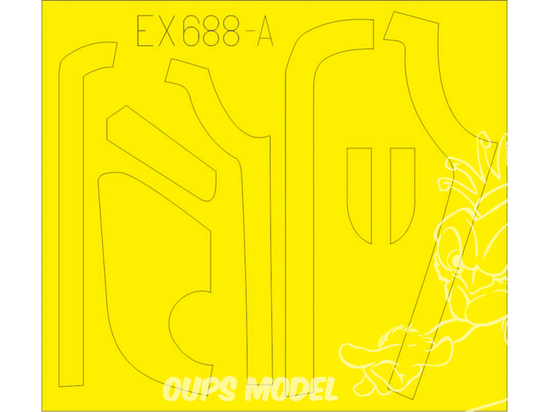 Eduard Express Mask EX688 B-17G Antiglare panels (VE Production) Hk Models 1/48