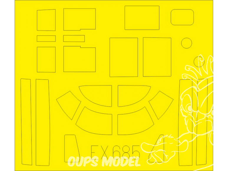 Eduard Express Mask EX685 A-26B Invader Icm 1/48