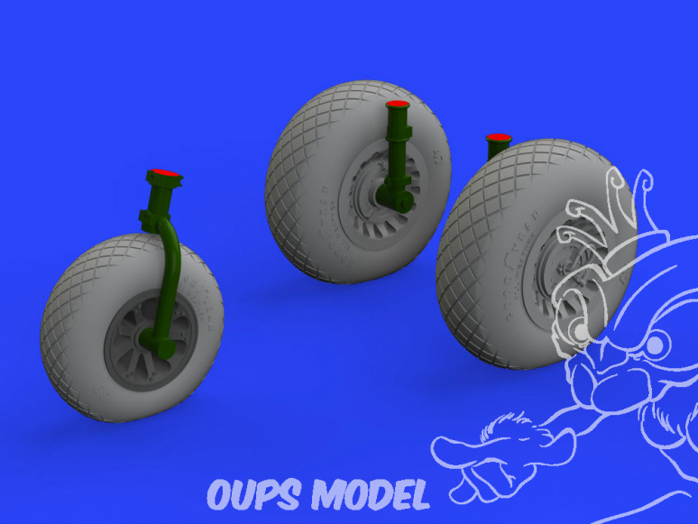 Eduard kit d'amelioration avion brassin 648534 Roues A-26 / B-26 Invader Icm 1/48