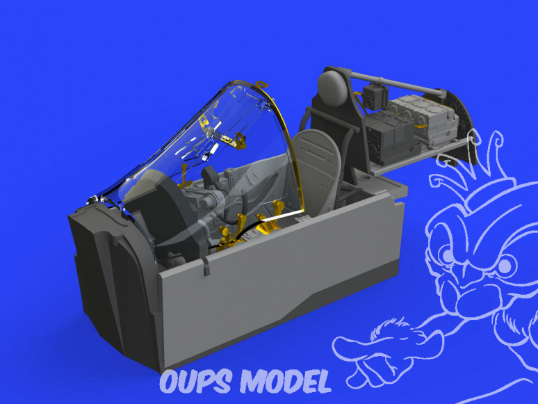 Eduard kit d'amelioration avion brassin 648544 Cockpit P-38F Lightning Tamiya 1/48