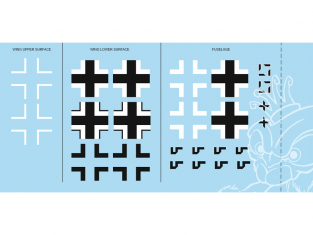 Eduard Decalques avion D48045 Insignes nationaux Messerschmitt Bf 109G-6 1/48