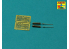 Aber A72001 set de 2 futs de mitrailleuse Allemande pour avions WWI 7,9mm IMG 08/15 Spandau 1/72