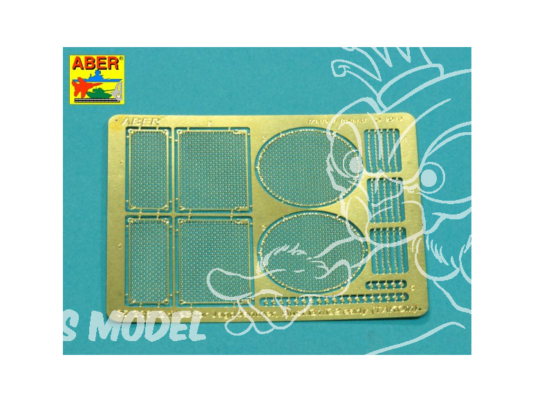 Aber 35G36 Grilles pour Sd.Kfz.173 Jagdpanther Ausf.G1 et G2 early pour kit Takom 1/35