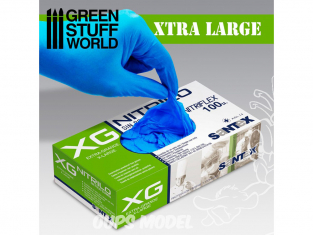 Green Stuff 26693 Gants en Nitrile taille Extra Grand 9-10