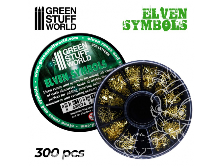 Green Stuff 505351 Runes et Symboles Elfiques