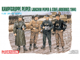 dragon maquette militaire 6088 Groupe de combat Peiper JOACHIM PEIPER et STAFF ADRENNES 1944 1/35