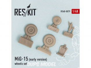 ResKit kit d'amelioration avion RS48-0079 Ensemble de roues MiG-15 (early version) 1/48