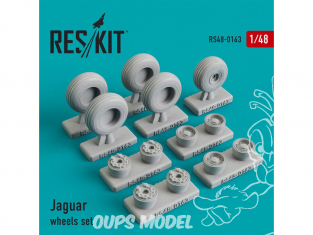 ResKit kit d'amelioration avion RS48-0163 Ensemble de roues Sepecat Jaguar1/48