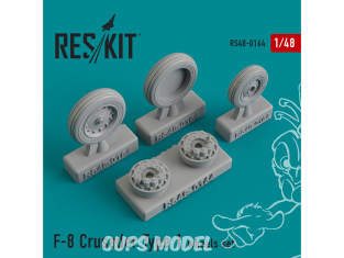 ResKit kit d'amelioration avion RS48-0164 Ensemble de roues F-8 Crusader Type 1 1/48