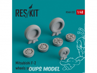 ResKit kit d'amelioration avion RS48-0222 Ensemble de roues Mitsubishi F-2 1/48