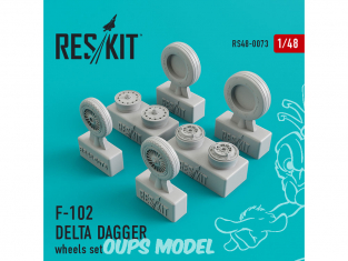 ResKit kit d'amelioration avion RS48-0073 Ensemble de roues F-102 Delta Dagger 1/48