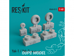 ResKit kit d'amelioration avion RS48-0111 Ensemble de roues Yak-1 / Yak-3 1/48