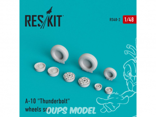 ResKit kit d'amelioration avion RS48-0002 Ensemble de roues A-10 "Thunderbolt" 1/48